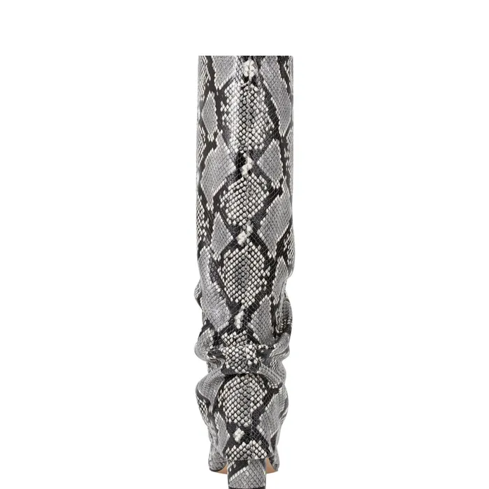 Women Lalita Foldover Dress Boot Snake Print Marc Fisher Boots
