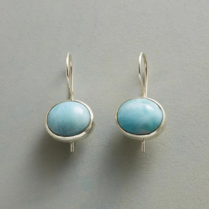 Women Larimar Oval Earrings Sundance Catalog Earrings