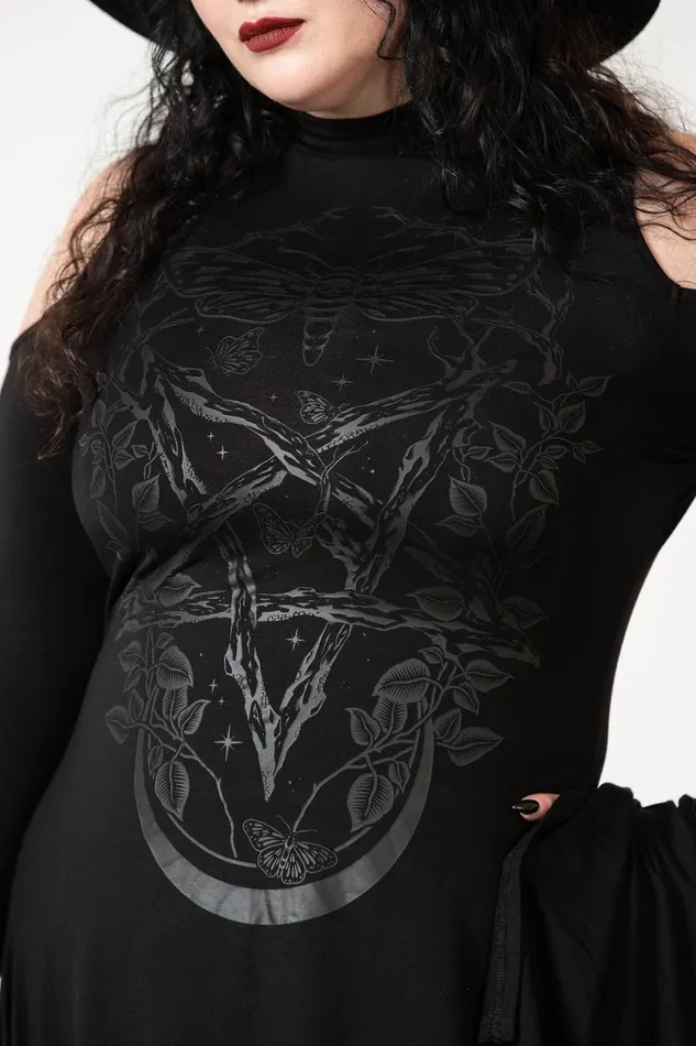 Women Long Sleeves Killstar Kiss 039N039 Spell Long Sleeve Top