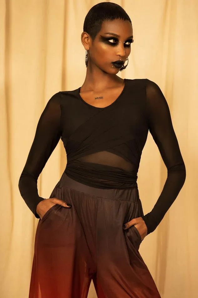 Women Long Sleeves Killstar Sunset Wrap Top