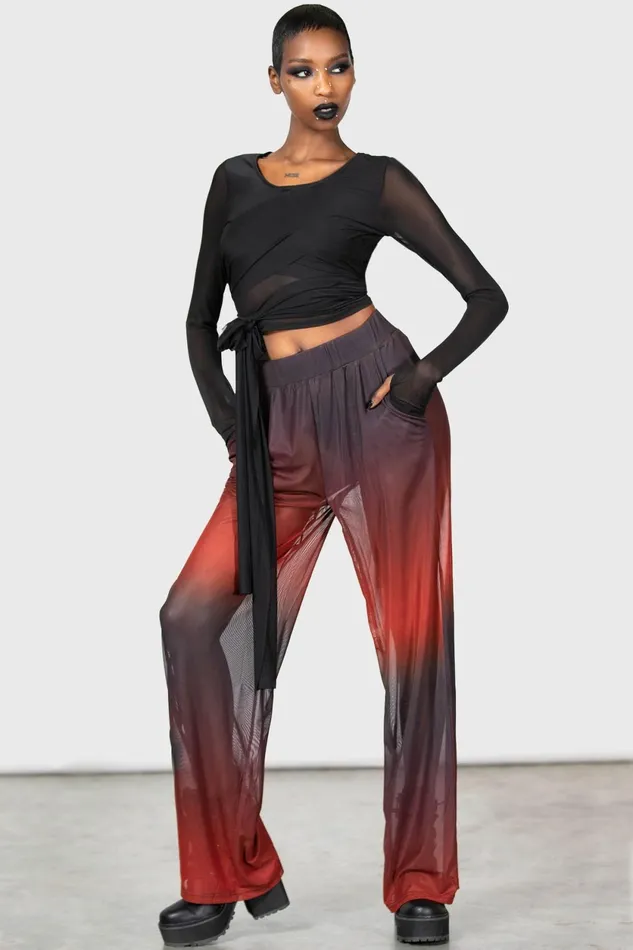 Women Long Sleeves Killstar Sunset Wrap Top