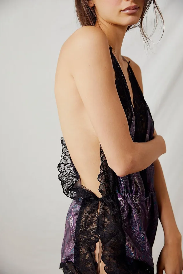 Women Loungewear Free People Side Tie Short Romper Nevena Feathers