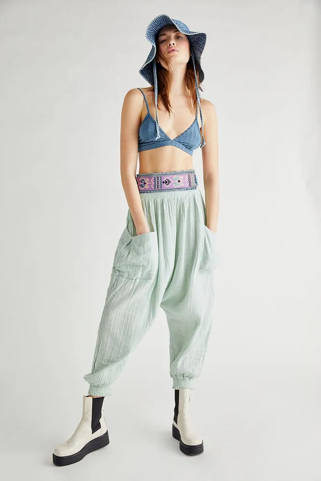 Women Loungewear Free People Walk On Fire Pant Ocean Lily