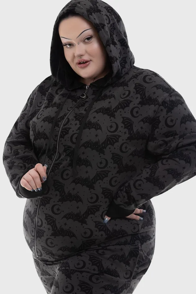 Women Loungewear Killstar Cosmic Bat Onesie