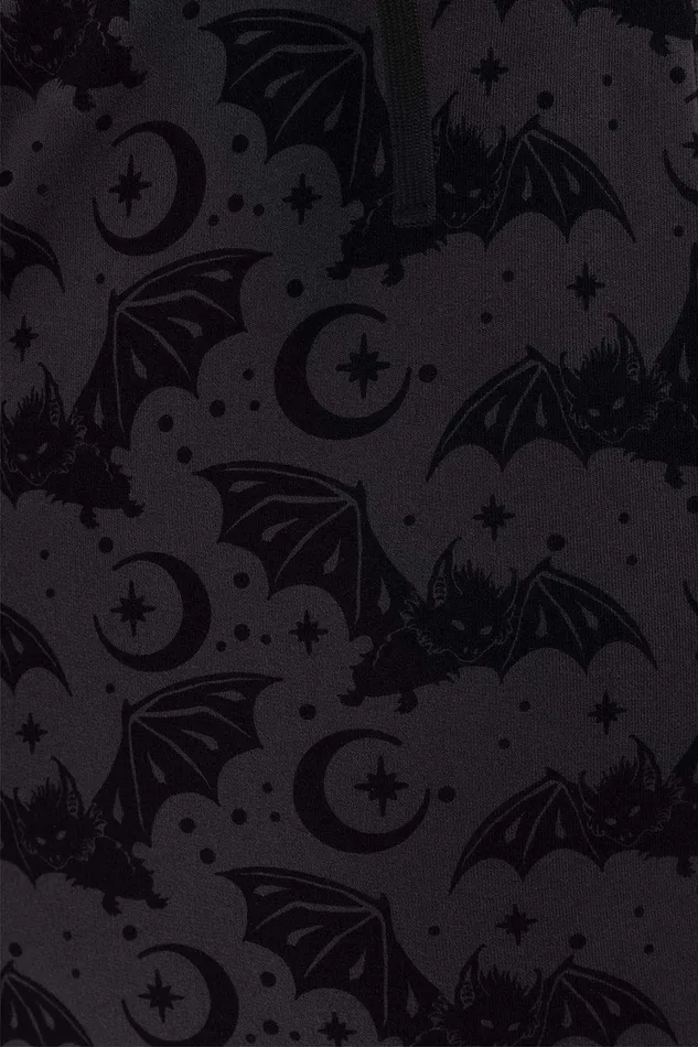 Women Loungewear Killstar Cosmic Bat Onesie