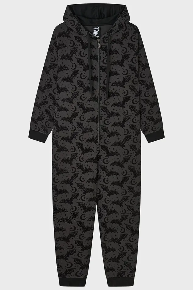 Women Loungewear Killstar Cosmic Bat Onesie
