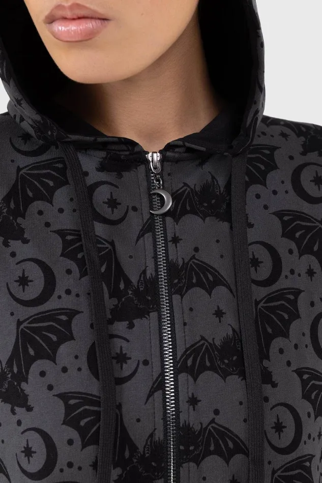 Women Loungewear Killstar Cosmic Bat Onesie
