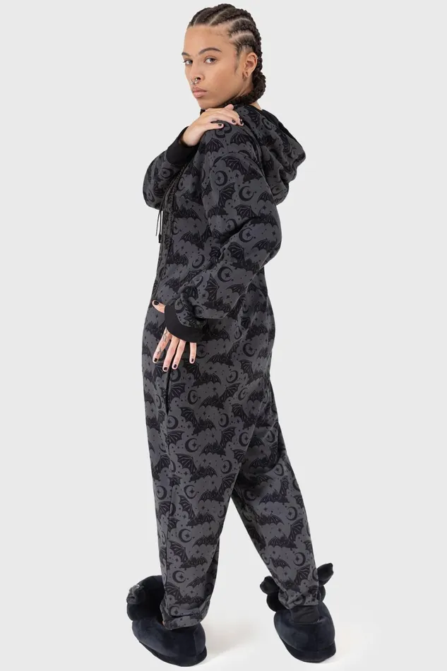 Women Loungewear Killstar Cosmic Bat Onesie