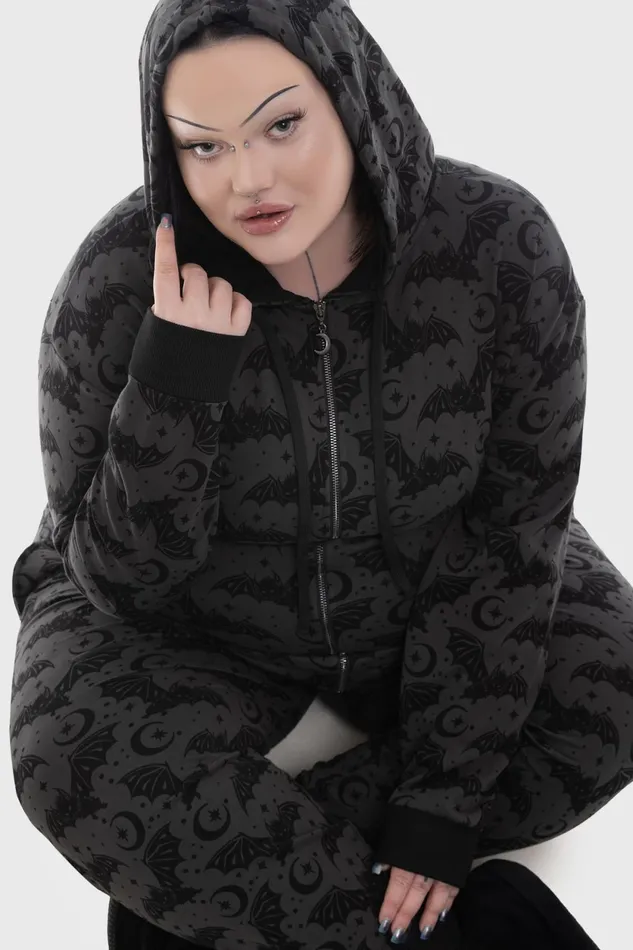 Women Loungewear Killstar Cosmic Bat Onesie