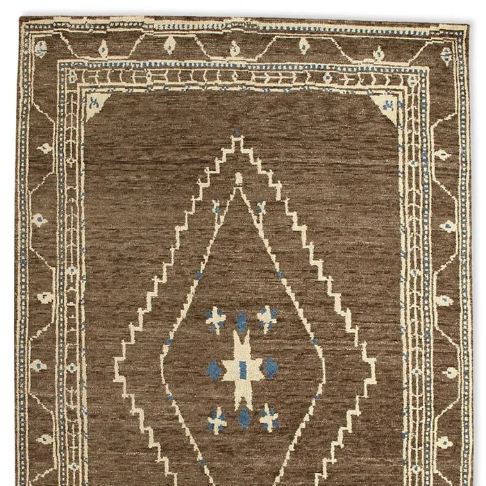 Women Luria Tibetan Hand Knotted Rug Large Beige Navy Sundance Catalog Rugs
