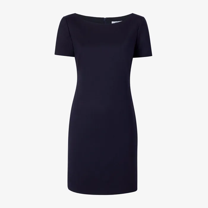 Women M M LaFleur The Rosie Dress 8211 Washable Wool Twill Dark Navy Suiting