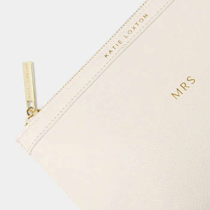 Women Makeup and Wash Bags Katie Loxton Wash Bags Set 8211 Mr and Mrs 8211 Black and Off White