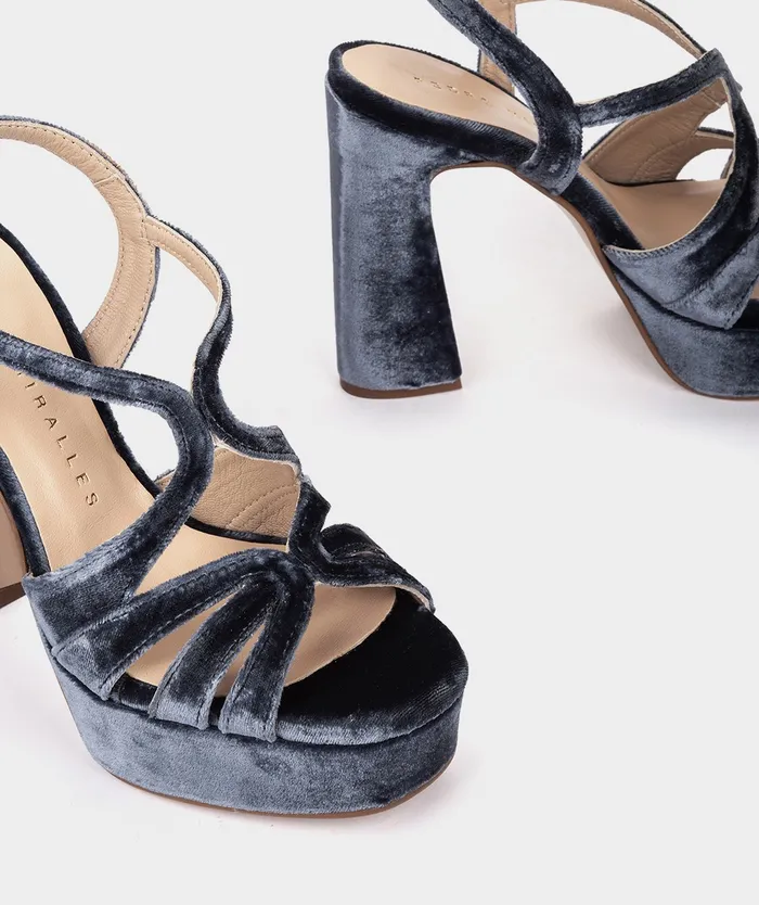 Women Malawi Blue 8211 Heeled Sandals Pedro Miralles