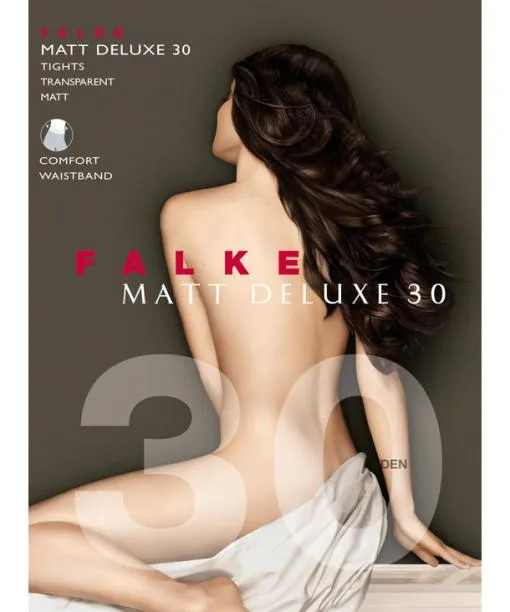 Women Matt Deluxe 30 DEN Women Tights Scarlet FALKE Tights and Leggings