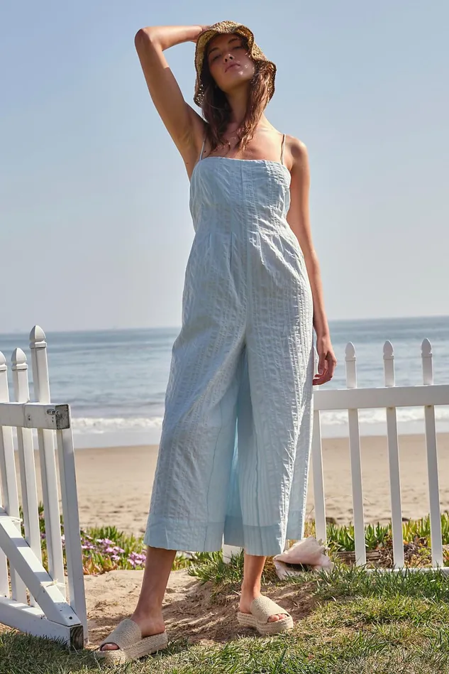 Women Maxi Dresses Free People Devon Jumpsuit Hint Of Sky
