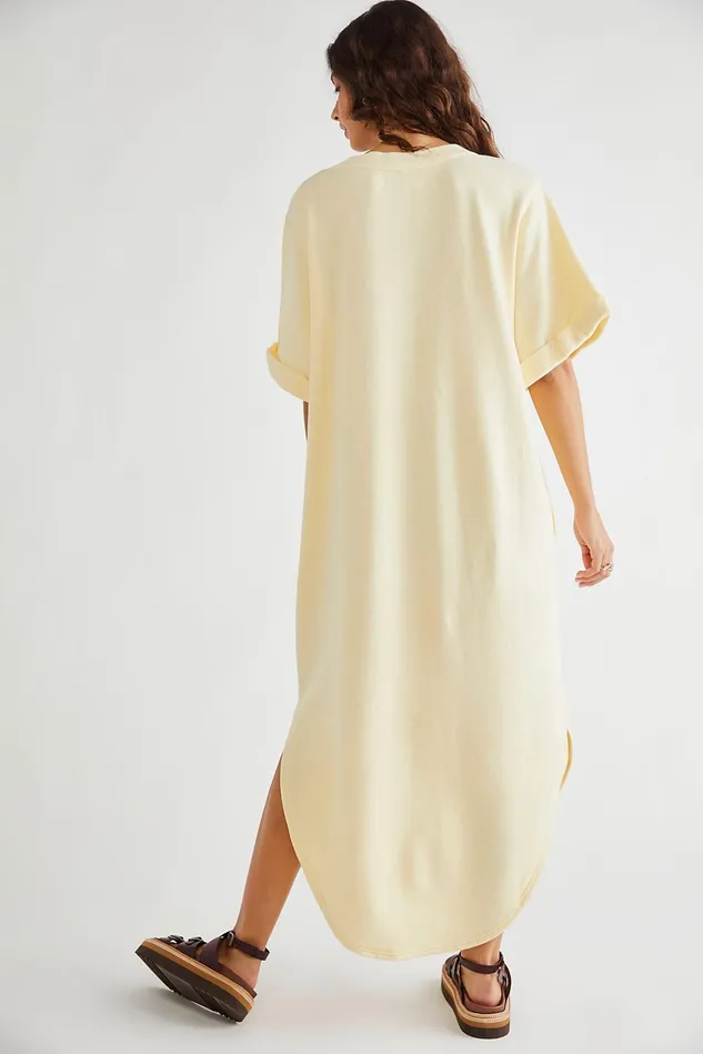 Women Maxi Dresses Free People Lazy Day TShirt Dress Sunlit