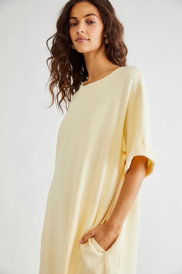Women Maxi Dresses Free People Lazy Day TShirt Dress Sunlit