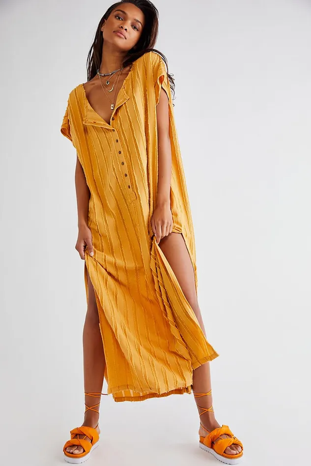 Women Maxi Dresses Free People Marakesh Refresh Maxi Dress Sepia Tone