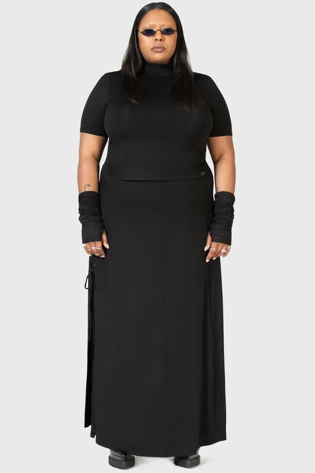 Women Maxi Skirts Killstar Secretly Weep Maxi Skirt