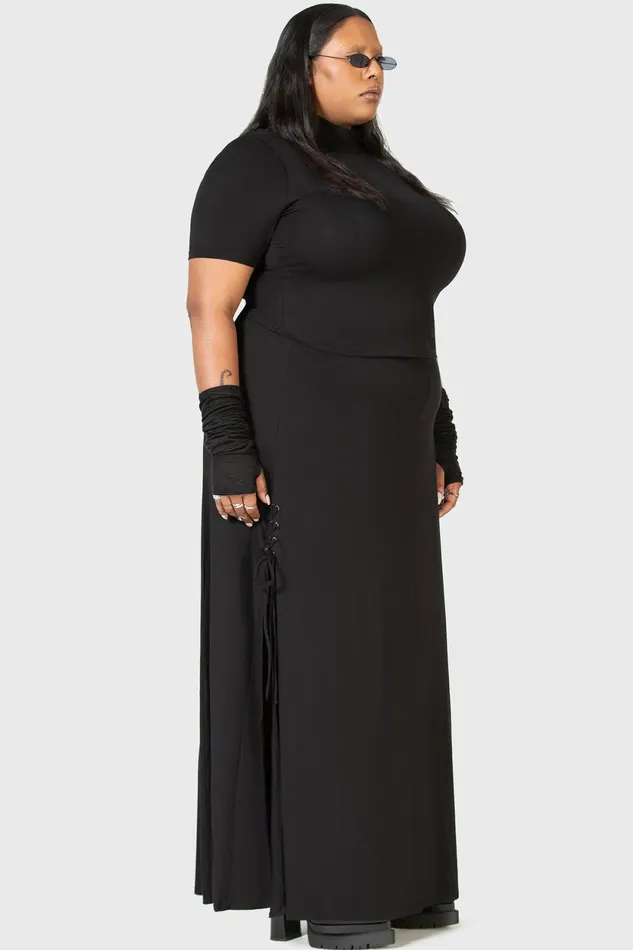 Women Maxi Skirts Killstar Secretly Weep Maxi Skirt