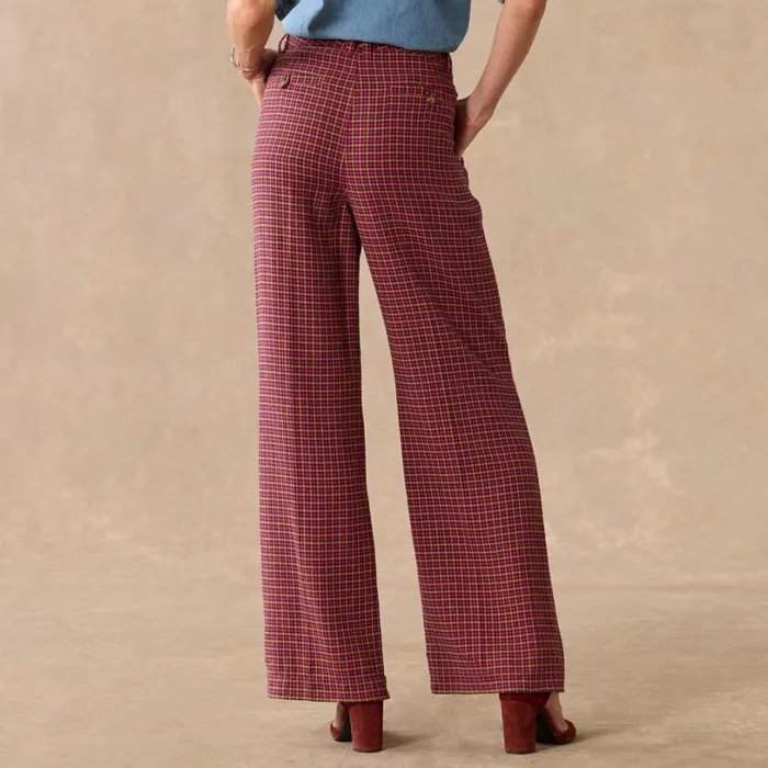 Women Mayra Plaid Pants Rouge Sundance Catalog Pants and Shorts Women Mayra Plaid Pants Rouge Sundance Catalog Pants and Shorts
