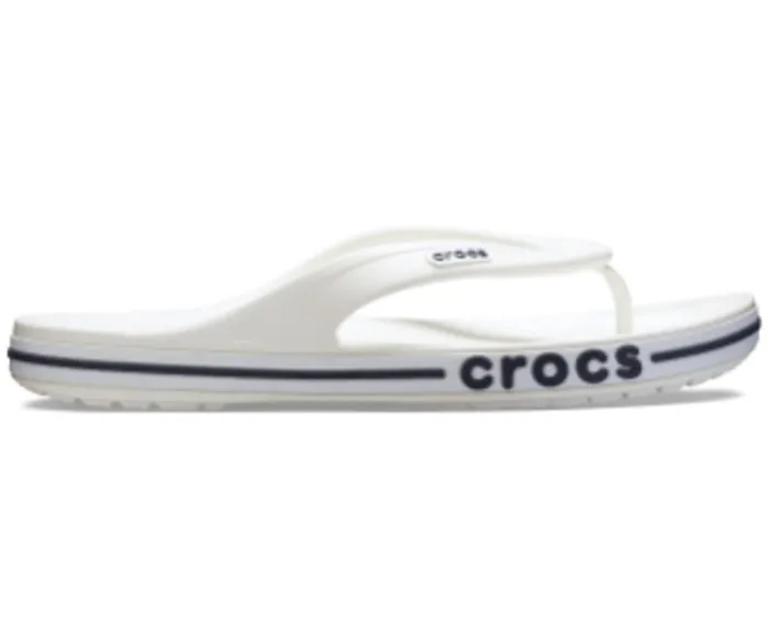 WomenMen Bayaband Flip White Navy Crocs Sandals