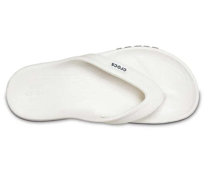 WomenMen Bayaband Flip White Navy Crocs Sandals
