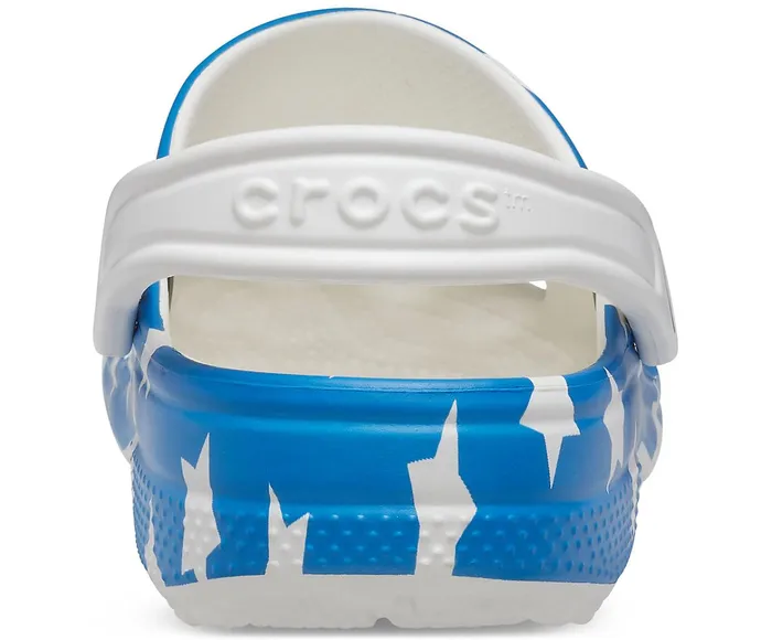 WomenMen Classic American Flag Clog White Multi Crocs Clogs
