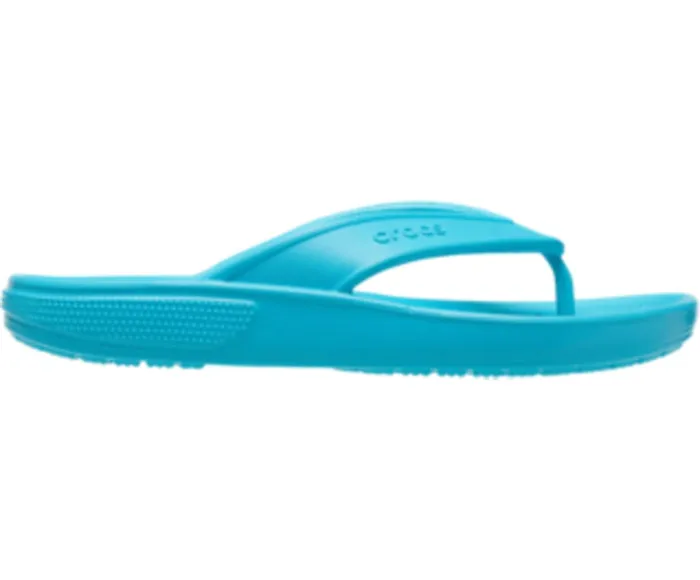 WomenMen Classic II Flip Digital Aqua Crocs Sandals