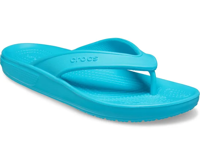 WomenMen Classic II Flip Digital Aqua Crocs Sandals