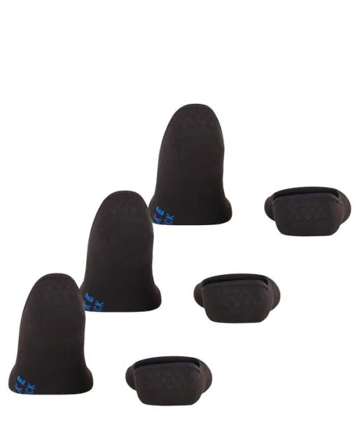 WomenMen Cool Kick 3Pack Unisex No Show Socks Black FALKE No Show Socks