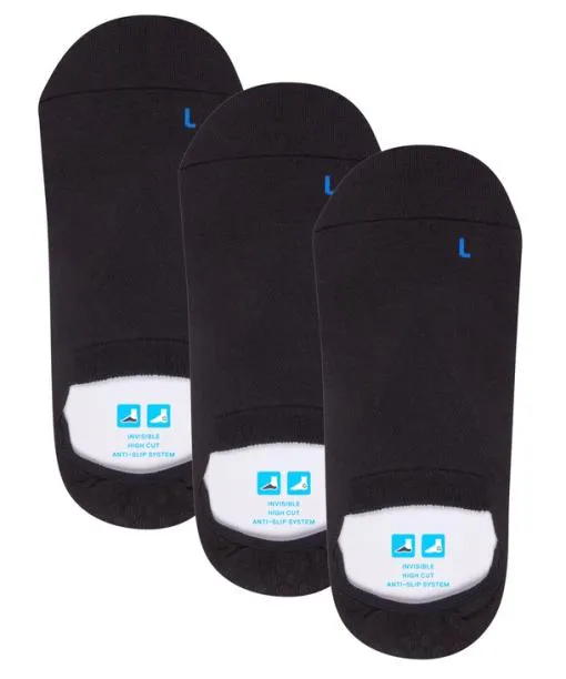 WomenMen Cool Kick 3Pack Unisex No Show Socks Black FALKE No Show Socks