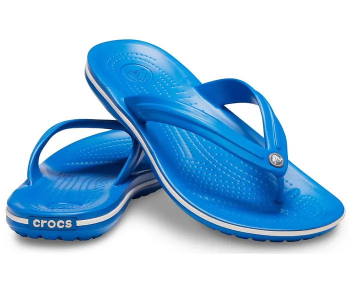 WomenMen Crocband Flip Bright Cobalt White Crocs Sandals