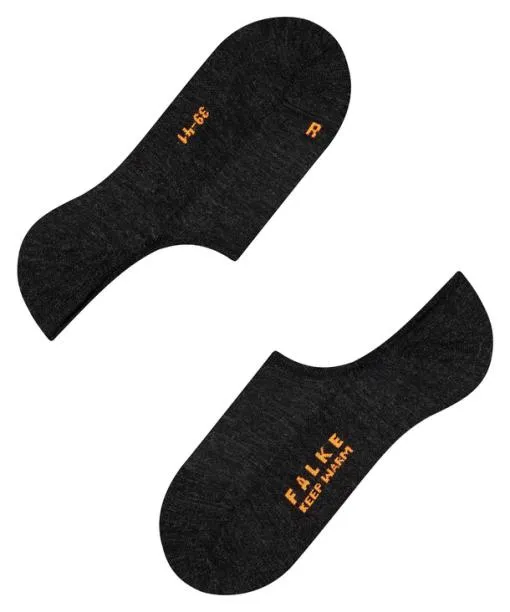 WomenMen Keep Warm Unisex No Show Socks Anthramel FALKE No Show Socks