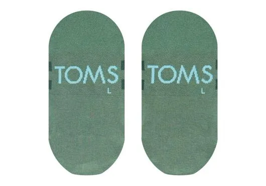 WomenMen Ultimate No Show Socks Green Green TOMS Socks