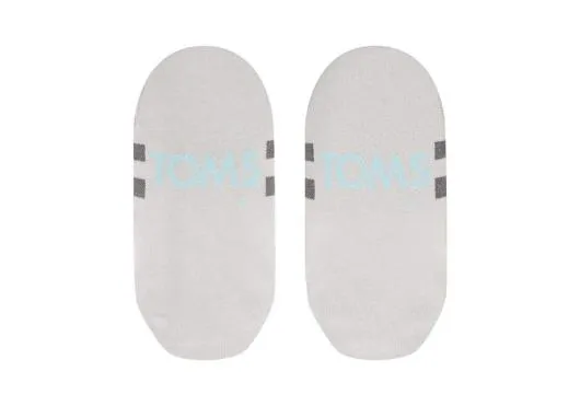 WomenMen Ultimate No Show Socks Grey Grey TOMS Socks