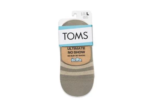 WomenMen Ultimate No Show Socks Mixed Neutral 3 Pack Nautral Multi TOMS Socks