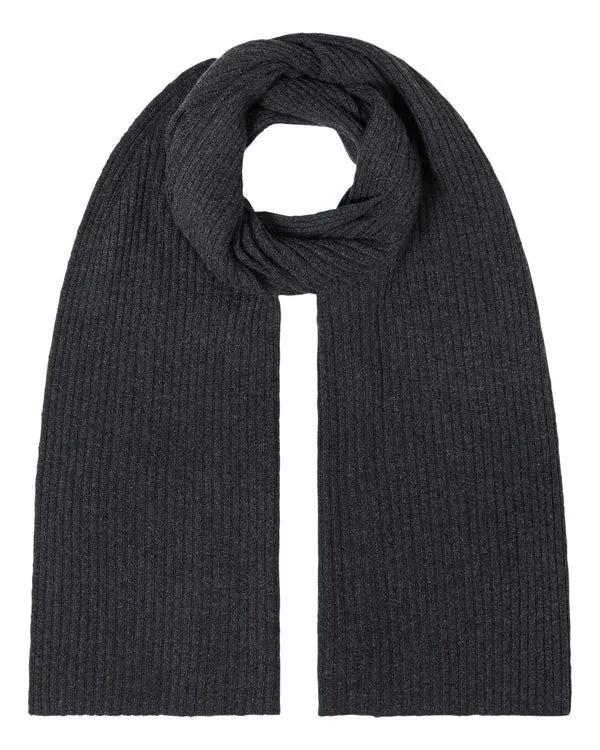 WomenMen Unisex Short Ribbed Cashmere ScarfIn Dark Charcoal Grey Dark Charcoal Grey NPeal Cashmere Scarves WomenMen Unisex Short Ribbed Cashmere ScarfIn Dark Charcoal Grey Dark Charcoal Grey NPeal Cashmere Scarves