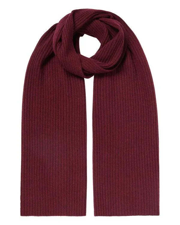 WomenMen Unisex Short Ribbed Cashmere ScarfIn Shiraz Melange Red Shiraz Melange Red NPeal Cashmere Scarves WomenMen Unisex Short Ribbed Cashmere ScarfIn Shiraz Melange Red Shiraz Melange Red NPeal Cashmere Scarves