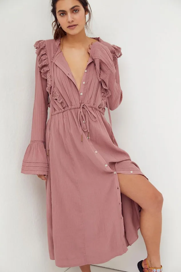 Women Midi Dresses Free People Making Memories Midi Dress Summer Sparrow