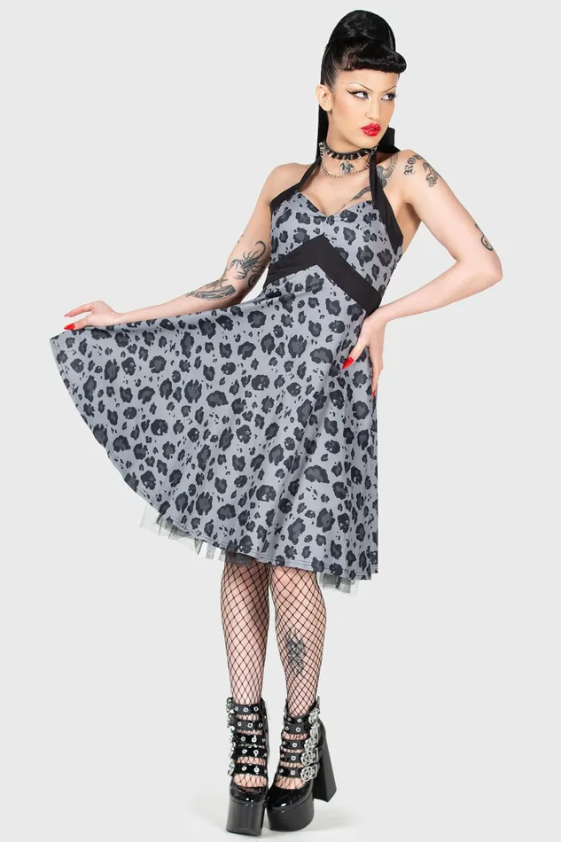 Women Midi Killstar Backseat Bingo Skater Dress