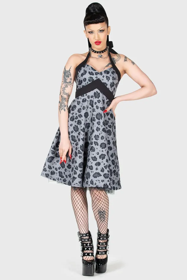 Women Midi Killstar Backseat Bingo Skater Dress