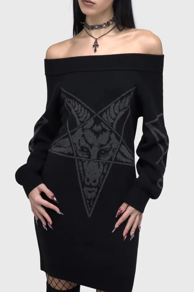 Women Midi Killstar Demontorn Sweater Dress