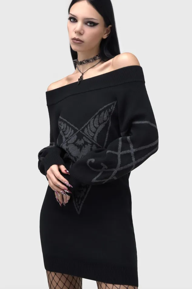 Women Midi Killstar Demontorn Sweater Dress