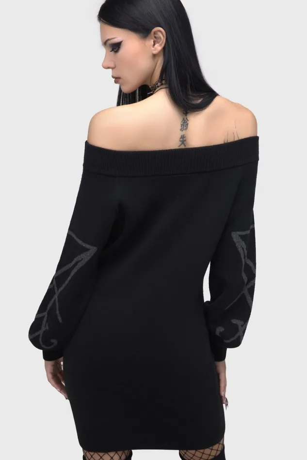 Women Midi Killstar Demontorn Sweater Dress