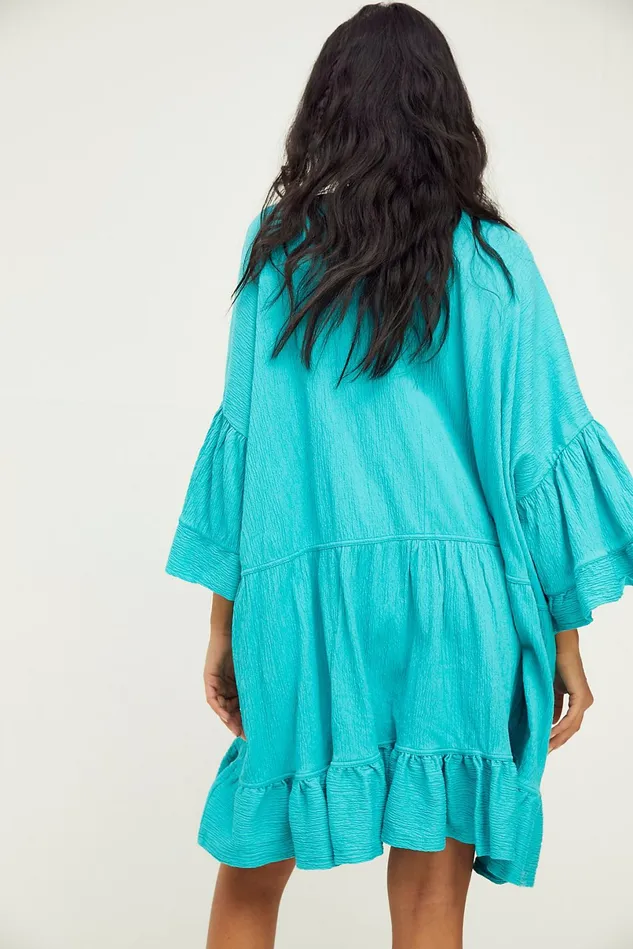 Women Mini Dresses Free People El Mar Mini Dress Tahiti Breeze