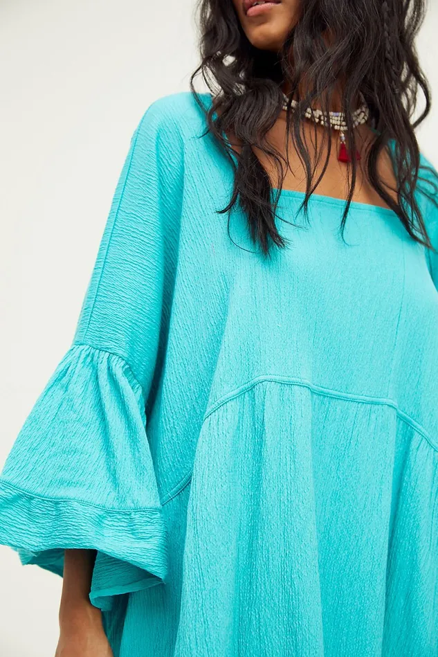 Women Mini Dresses Free People El Mar Mini Dress Tahiti Breeze