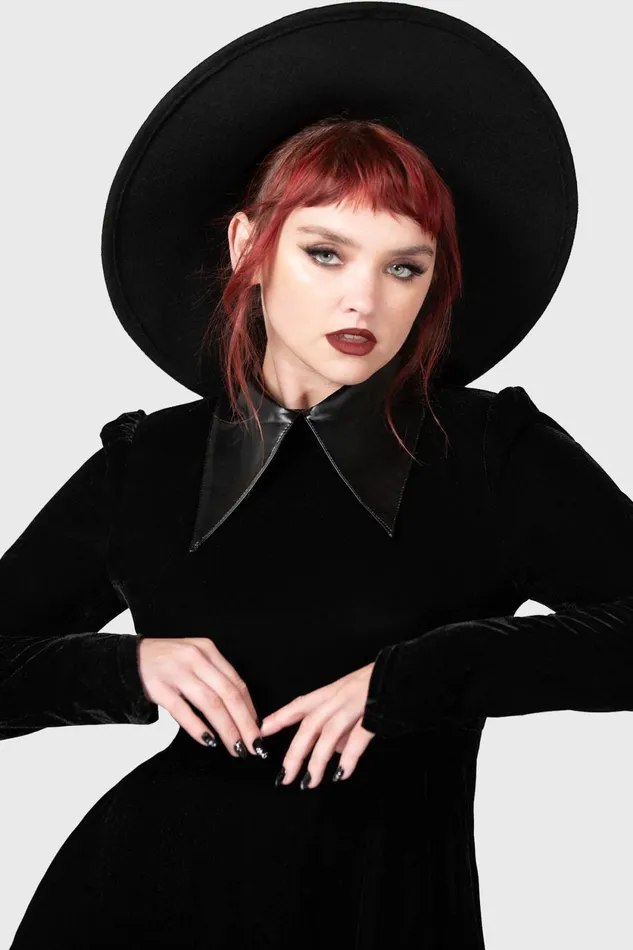 Women Mini Killstar Cathedral II Skater Dress B