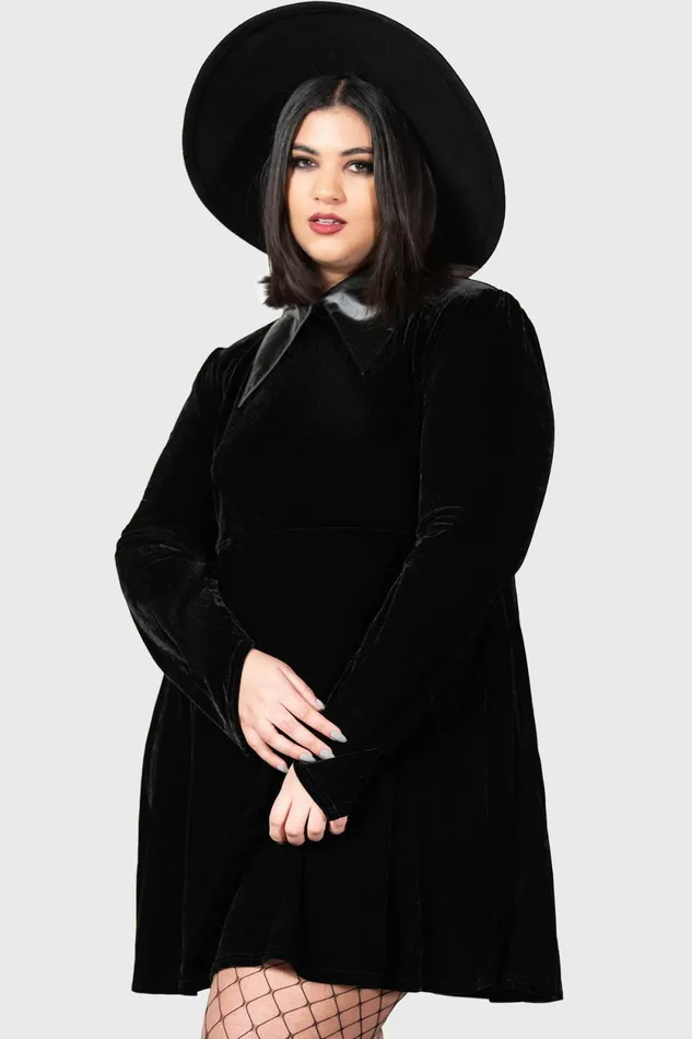 Women Mini Killstar Cathedral II Skater Dress B