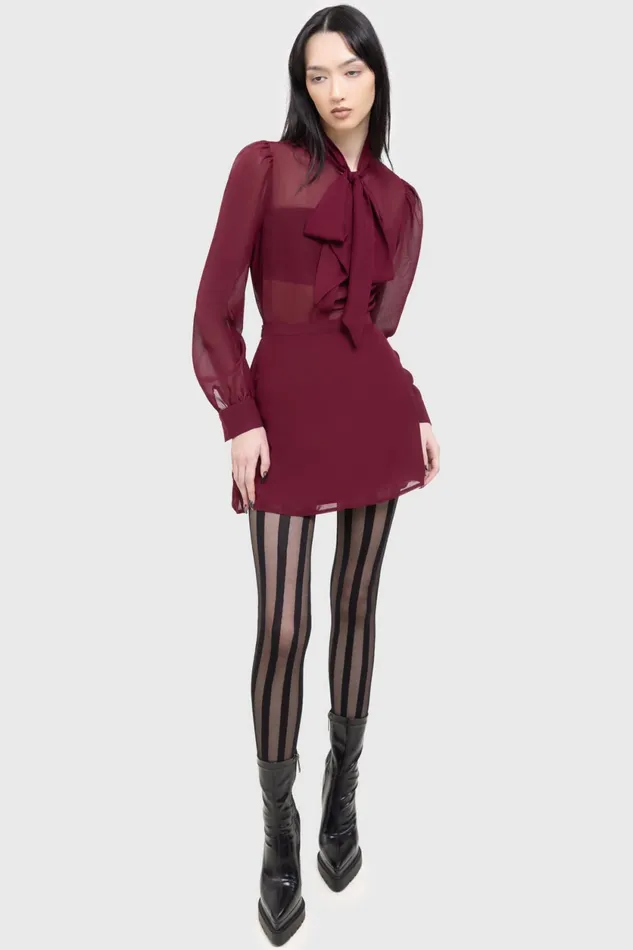 Women Mini Skirts Killstar Crimson Oracle Skirt